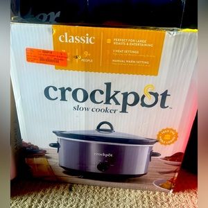 Classic crockpot slow cooker  7qt